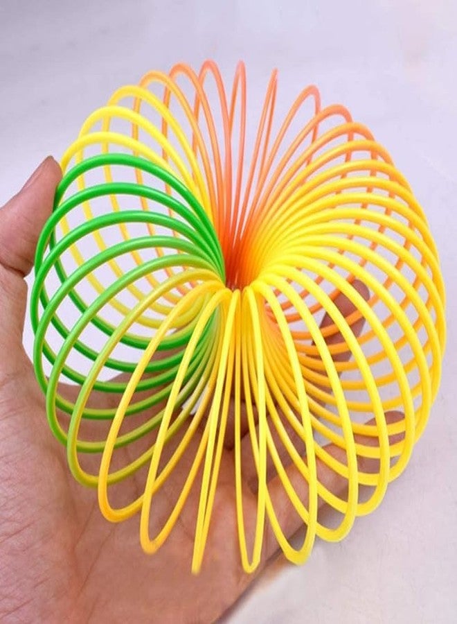 GNR Pack of 2 Magic Rainbow Spring Bouncy Expandable Slinky Toy for Kids | Best Birthday Return Gift - Image 3